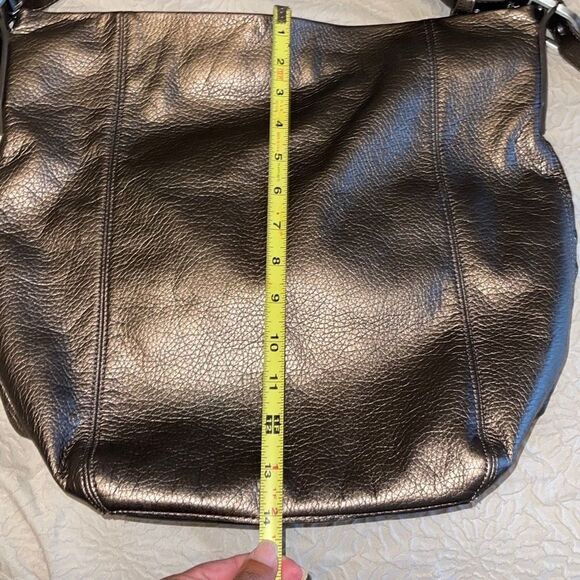 ROCKPORT Women’s Faux Leather Brown Metallic Shoulder Bag PocketBook Adjustable - Picture 10 of 12